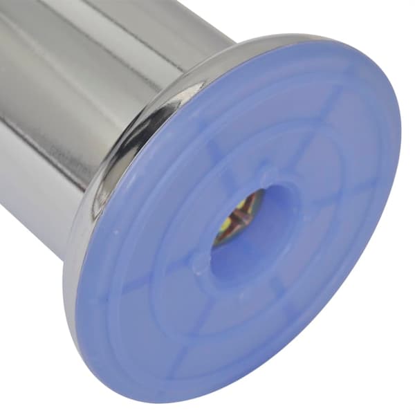 vidaXL Runda soffben 8 st krom 60 mm Silver