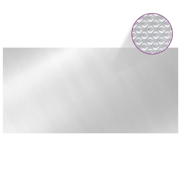 vidaXL Poolskydd silver 450x220 cm PE Silver