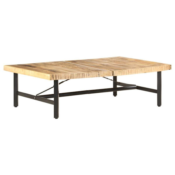 vidaXL Soffbord 142x90x42 cm massivt mangoträ Brun