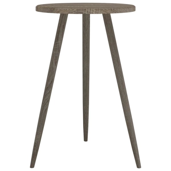 vidaXL Cafébord grå Ø50x76 cm MDF och järn Grå
