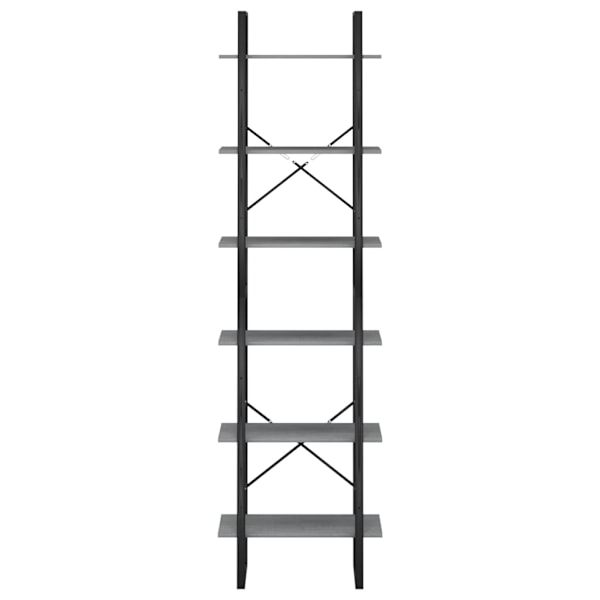 vidaXL Förvaringshylla grå 60x30x210 cm massiv furu grå