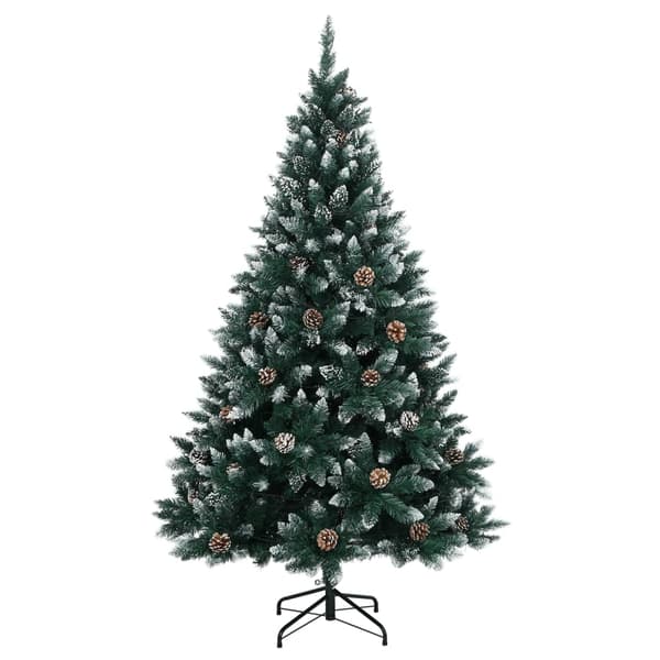 vidaXL Plastgran 300 LEDs 180 cm Grön