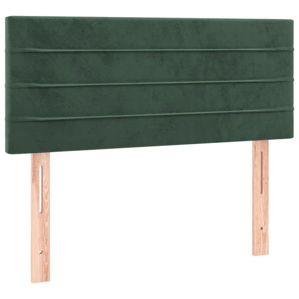 vidaXL Ramsäng med madrass mörkgrön 80x200 cm sammet Grön
