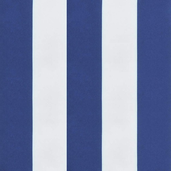 vidaXL Bänkdyna blå&vit randig 150x50x4 cm oxfordtyg Flerfärgsdesign