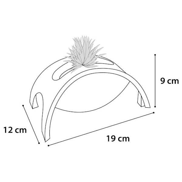 FLAMINGO Kattleksak Crazy Bridge 19x12x9 cm vit Vit