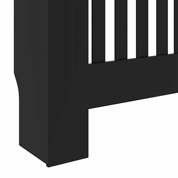 vidaXL Elementskydd MDF svart 78 cm Svart