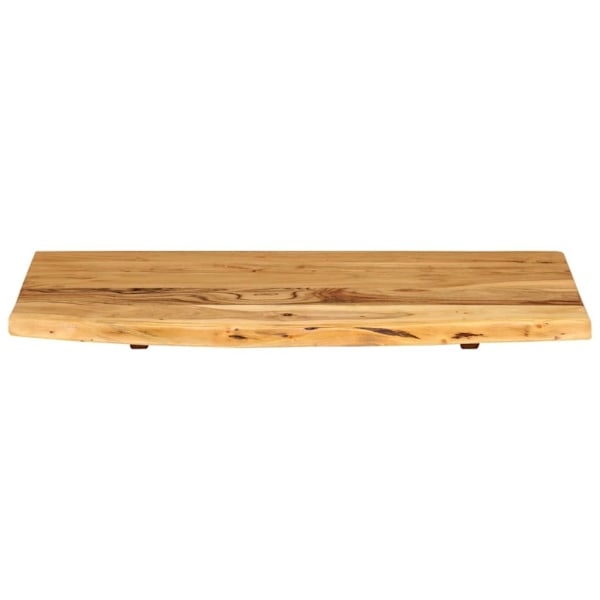 vidaXL Bänkskiva för badrum massivt akaciaträ 80x52x2,5 cm