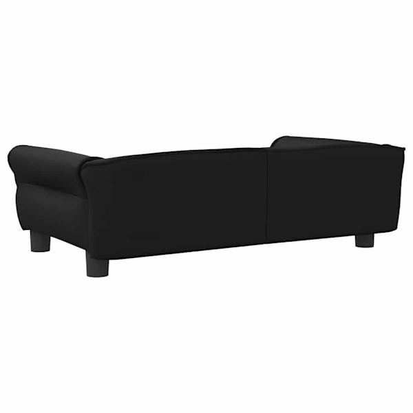 vidaXL Hundbädd svart 95x55x30 cm konstläder Svart