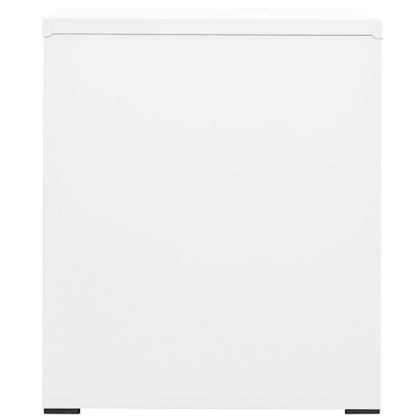 vidaXL Dokumentskåp vit 46x62x72,5 cm stål Vit