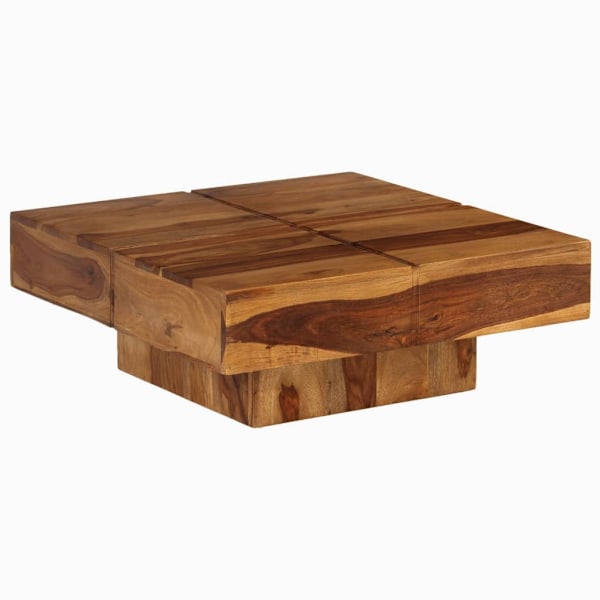 vidaXL Soffbord 80x80x30 cm massivt akaciaträ Brun