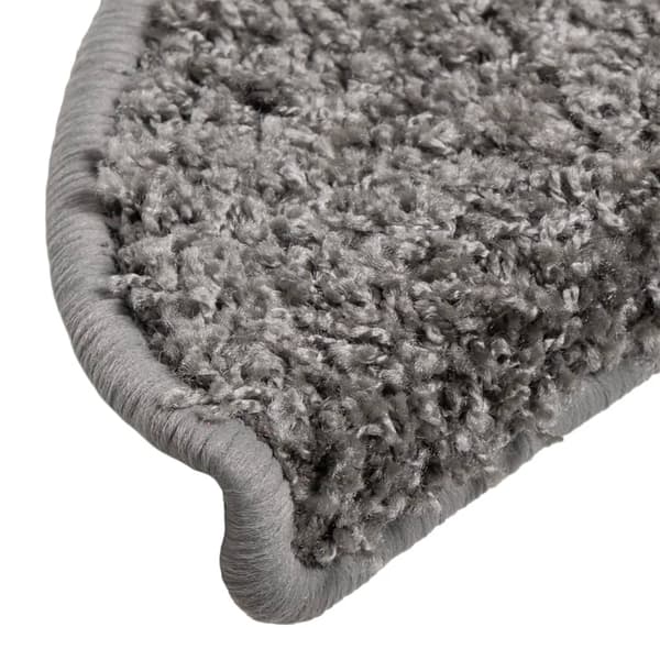 vidaXL Trappstegsmattor 10 st 56x20 cm grå Grå