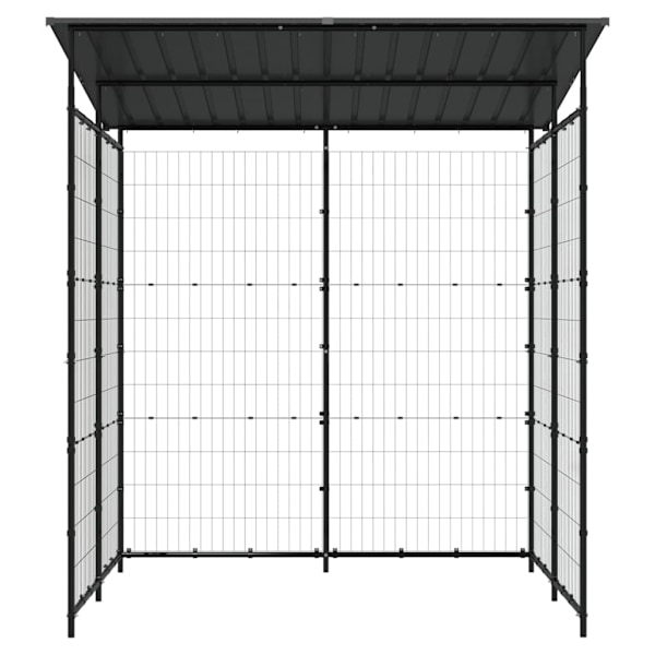 vidaXL Cykelskjul 190x190x222 cm stål svart Svart