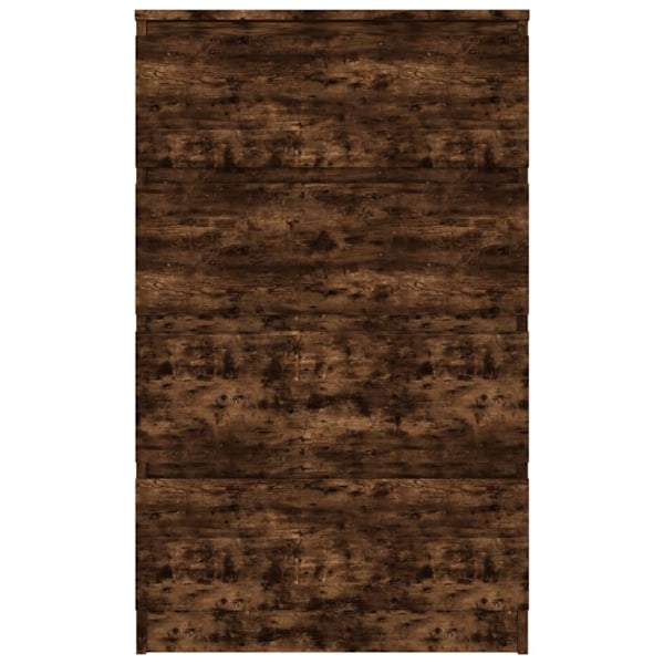 vidaXL Byrå rökfärgad ek 60x35x98,5 cm konstruerat trä Brun