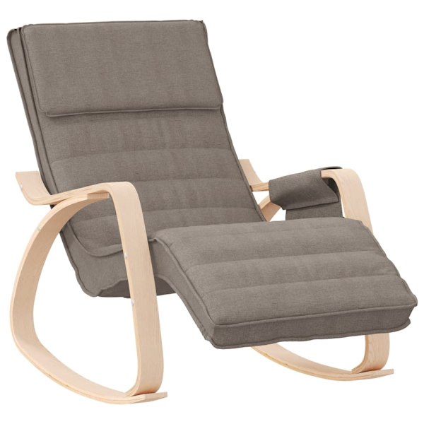 vidaXL Gungstol taupe tyg Taupe
