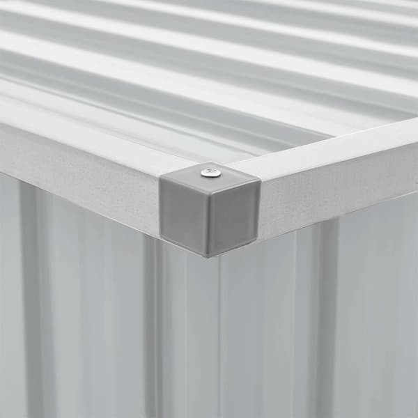 vidaXL Dynbox grå 109x67x65 cm grå