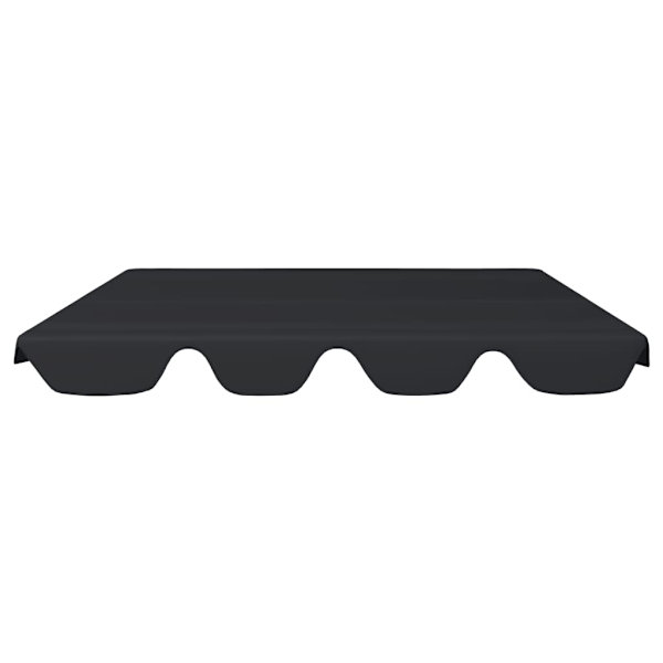 vidaXL Reservtak för hammock svart 188/168x145/110 cm Svart