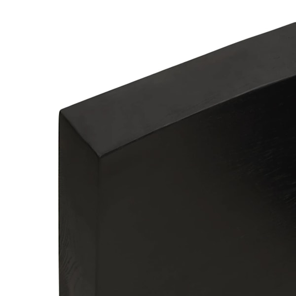 vidaXL Bordsskiva mörkbrun 100x50x(2-6) cm massivt trä levande kant Brun