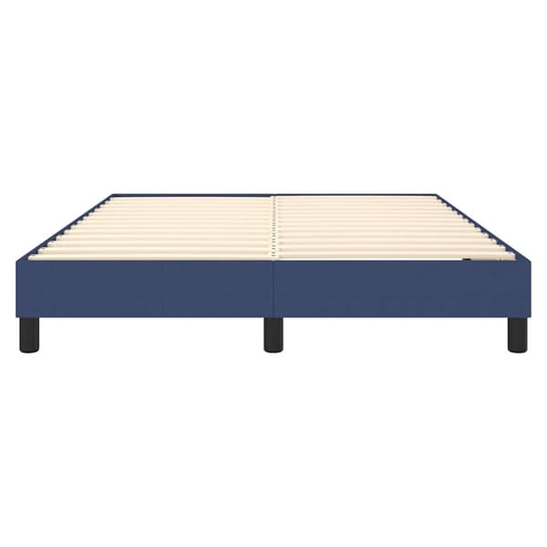 vidaXL Boxspring-sängram blå 140x200 cm tyg Blå