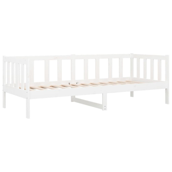 vidaXL Dagbädd vit 90x190 cm massiv furu Vit