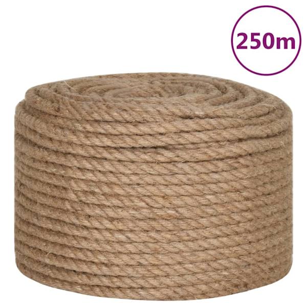 vidaXL Rep 100% Jute 12 mm 250 m