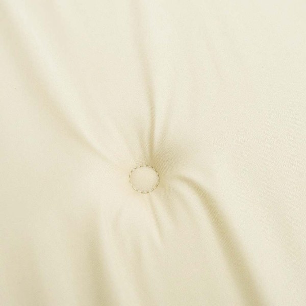 vidaXL Stolsdynor 6 st gräddvit 40x40x4 cm oxfordtyg Creme