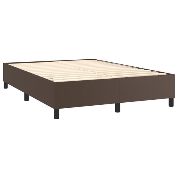 vidaXL Ramsäng brun 140x190 cm konstläder Brun