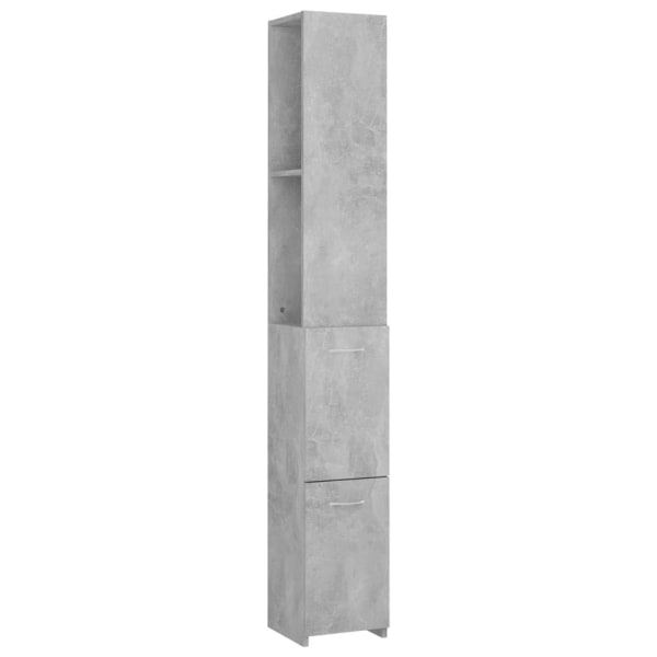 vidaXL Badrumsskåp betonggrå 25x26,5x170 cm konstruerat trä grå
