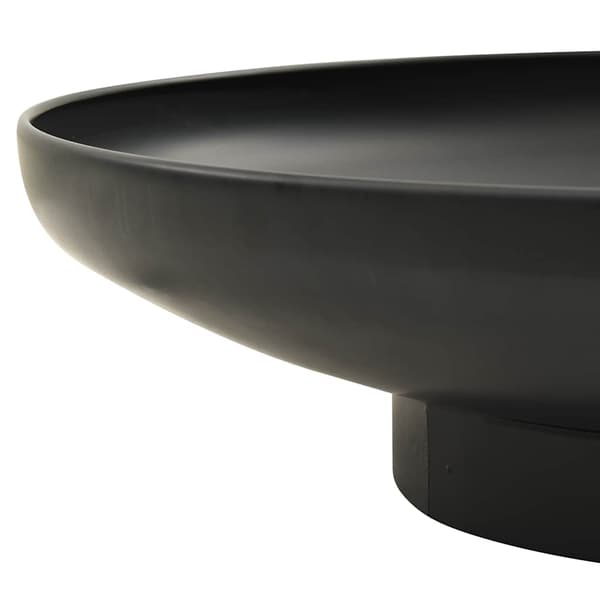 vidaXL Eldstad 80 cm stål Svart