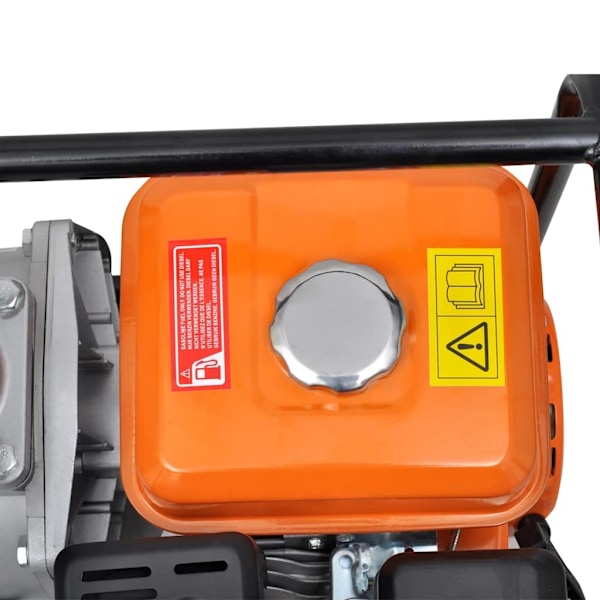 vidaXL Bensindriven vattenpump 6,5 hk 80 mm Brun