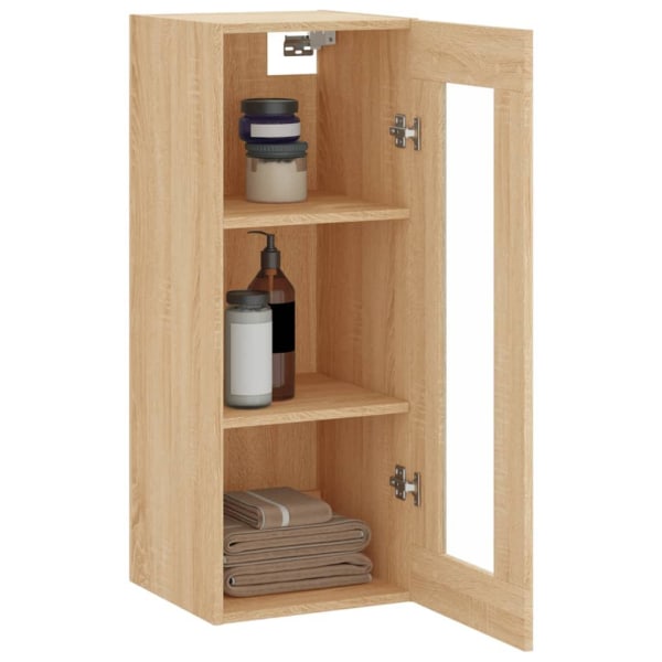 vidaXL Väggskåp sonoma-ek 34,5x34x90 cm Brun