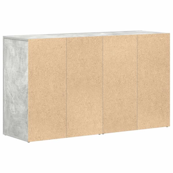 vidaXL Sideboard Betonggrå 120 x 36 x 69 cm Konstruerat trä Grå