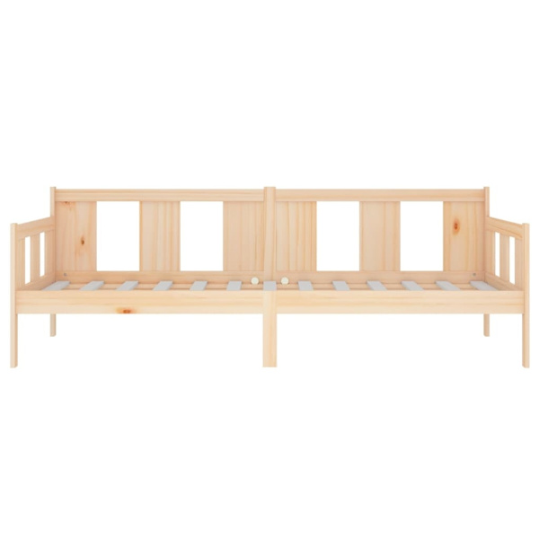 vidaXL Dagbädd massiv furu 90x190 cm Brun