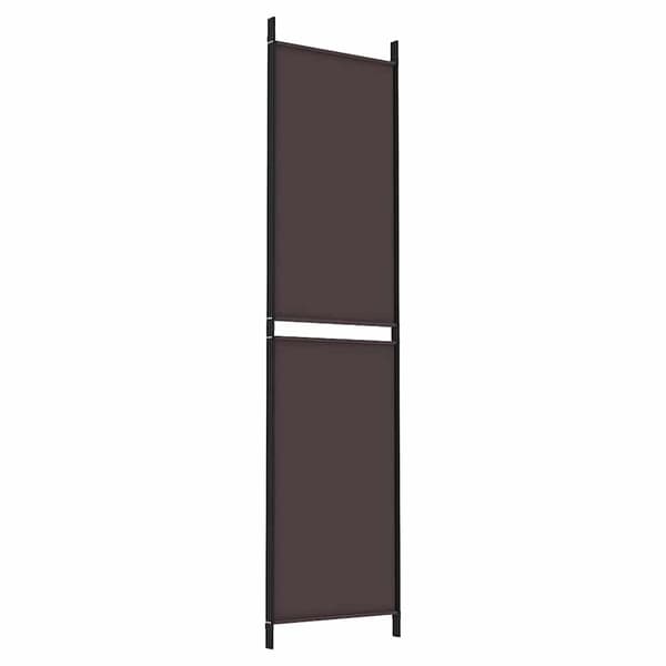 vidaXL Rumsavdelare 3 paneler 150 x 200 cm brun tyg Brun
