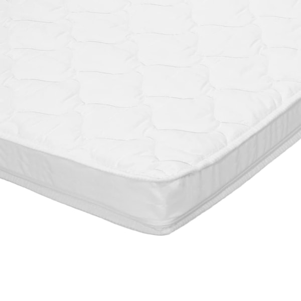 vidaXL Bäddmadrass 140x200 cm kallskum äggprofil 6 cm Vit