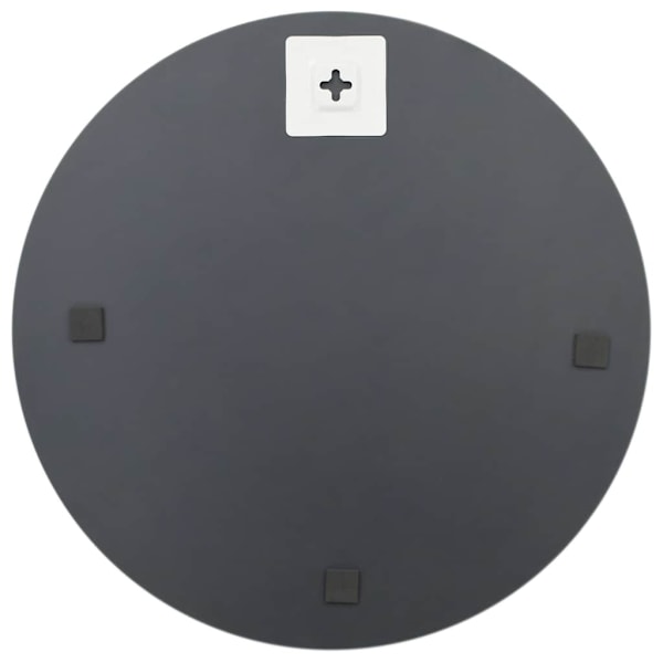 vidaXL Väggspegel med LED-belysning rund Silver