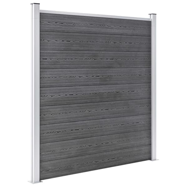 vidaXL Staketpanel WPC 872x186 cm grå grå