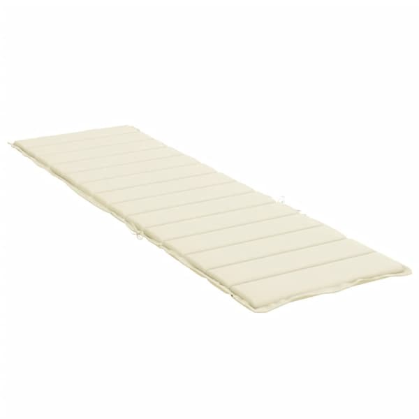 vidaXL Solsängsdynor Oxford tyg (100% polyester) Kräm Creme