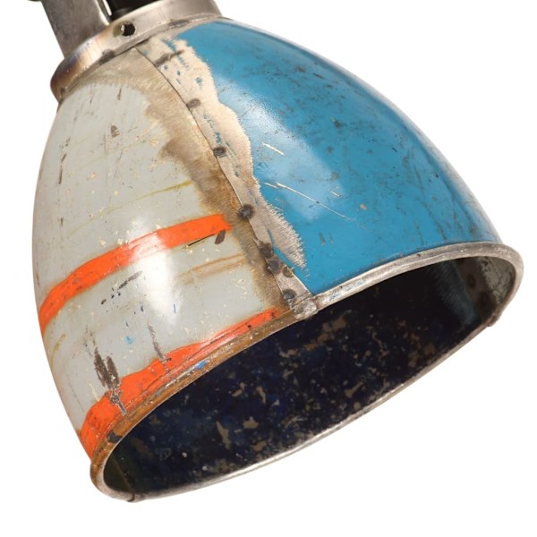 vidaXL Vägglampa industriell stil flerfärgad rund E27 Flerfärgsdesign