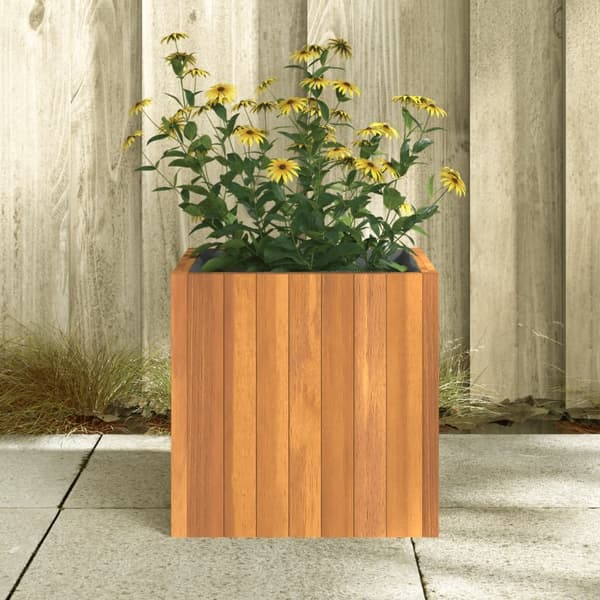 vidaXL Odlingslåda 35x35x35 cm massivt akaciaträ Brun