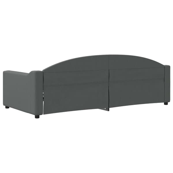 vidaXL Dagbädd mörkgrå 90x200 cm tyg Grå