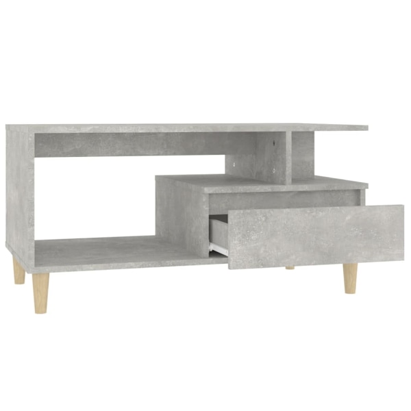 vidaXL Soffbord betonggrå 90x49x45 cm konstruerat trä Grå
