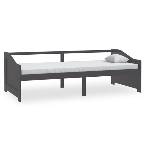 vidaXL Dagbädd 3-sits mörkgrå massiv furu 90x200 cm grå