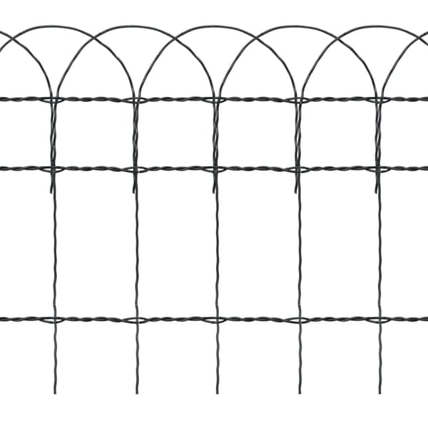 vidaXL Trädgårdsstaket expanderbar 25x0,4m Grön