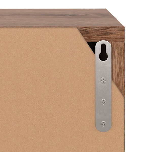 vidaXL TV-bänk brun ek 88,5x27,5x30,5 cm spånskiva Brun