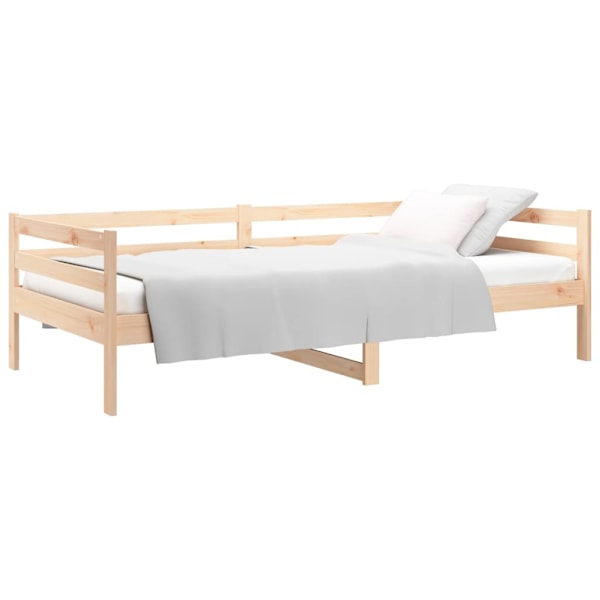vidaXL Dagbädd 80x200 cm massiv furu Brun