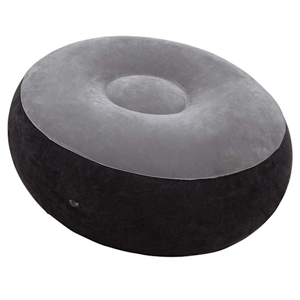 INTEX Uppblåsbar fåtölj med puff Ultra Lounge Relax 68564NP grå