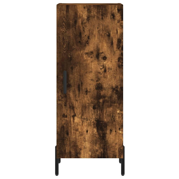 vidaXL Högskåp rökfärgad ek 34,5x34x180 cm konstruerat trä Brun