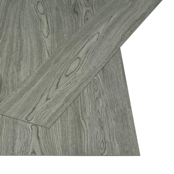 vidaXL Självhäftande golvplankor 4,46 m² 3 mm PVC grå grå