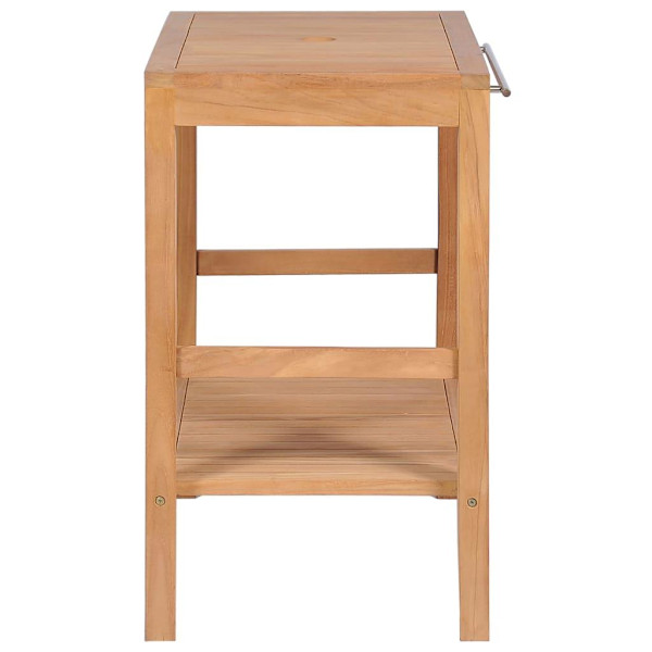 vidaXL Badrumsunderskåp massiv teak 74x45x75 cm Brun