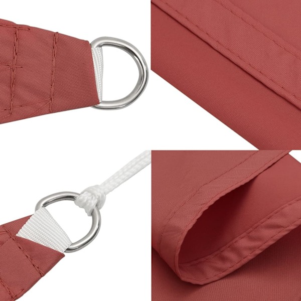 vidaXL Solsegel Oxfordtyg trekantigt 4,5x4,5x4,5 m terrakotta Brun